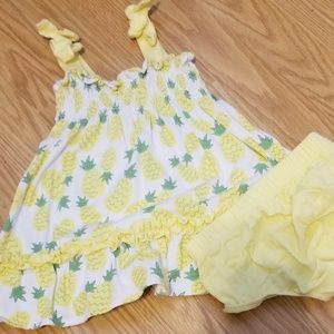 6mo. Pineapple dress with bloomers